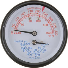 Water Heater Parts 100276390 Temperature Gauge AO Smith Triometer 75 Pounds per Square Inch  | Blackhawk Supply