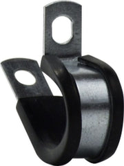 Midland Metal Mfg. 95402 1/4 RUBBER CLAMP 3/8 MOUNTING HOLE, Clamps, Non Perforated (Lined) Band, Rubber Clamp with 3/8 Mounting Hole  | Blackhawk Supply