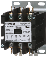 42BF35AF | Contactor | 42DP | 30A | 3P | Open | 120V | Siemens Electrical