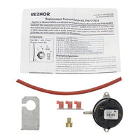 RZ177633 | Pressure Switch with Bracket and Tube 0.50 Inch Water Column | Reznor