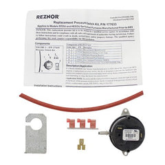 Reznor RZ177633 Pressure Switch with Bracket and Tube 0.50 Inch Water Column  | Blackhawk Supply