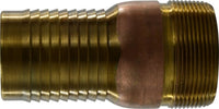 973600 | 1/2 BRASS COMBO NIPPLE, Accessories, Combination King Nipples, Brass Hose Nipple | Midland Metal Mfg.