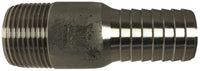 973928SS | 1-1/4HBX1-1/4MIP 304 S.S. MALE ADAPTER | Midland Metal Mfg.