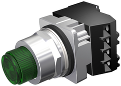 Siemens Electrical 52PT6E3AB PTT/ILL PB | MOM | FV | 120V | GRN | 1NO-1NC | LED  | Blackhawk Supply