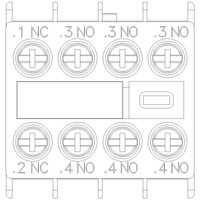 3RH29111HA31 | AUX. SWITCH 3NO+1NC FOR S00 SCREW | Siemens Electrical