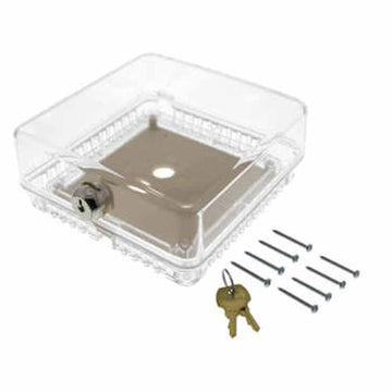 HONEYWELL HOME TG511D1004/U Thermostat Guard Medium Universal Steel Beige for TH3000 TH4000 TH5000 TH6000 TH8000 Series Other Thermostats of Similar Size 7-3/8 Inch 2-7/8 Inch  | Blackhawk Supply