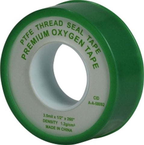 Midland Metal Mfg. 982130 1/2 X 260 GREEN OXYGEN TAPE, Accessories, Teflon Tapes, Green Oxygen Tape  | Blackhawk Supply