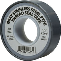 982135 | 1/2 X 260 GREY SS TAPE, Accessories, Teflon Tapes, Green Oxygen Tape | Midland Metal Mfg.