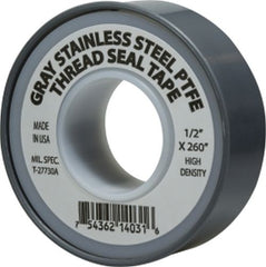 Midland Metal Mfg. 982136 1/2 X 520 GREY SS TAPE, Accessories, Teflon Tapes, Green Oxygen Tape  | Blackhawk Supply