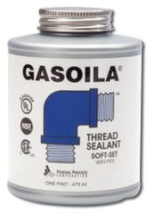 Midland Metal Mfg. 983101 1/2 PT W/BRUSH SOFT SET THRDSEALANT PTFE, Accessories, Thread Sealants, Soft Set Thread Sealant   | Blackhawk Supply