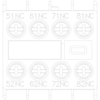 3RH29111XA040MA0 | AUX.SWITCH BLK | FRONT | 4NC | CURR.PATH: 1 | Siemens Electrical