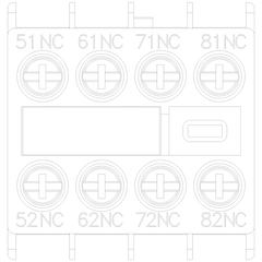 Siemens Electrical 3RH29111XA040MA0 AUX.SWITCH BLK | FRONT | 4NC | CURR.PATH: 1  | Blackhawk Supply