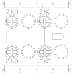 Siemens Electrical 3RH29111FB11 AUX. SWITCH 1NO+1NC S00 & S0 SCREW  | Blackhawk Supply
