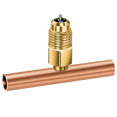 J/B Industries SAE Fittings A31134 Braze Tee 3 Pack 1/4 Inch ODS x 5/16 Inch ODF Copper  | Blackhawk Supply