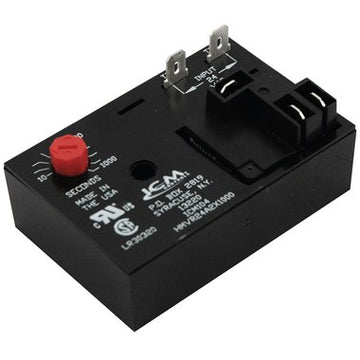ICM Controls ICM104B Relay Time Delay On Make 10-1000 Second Knob Adjustable 2 x 3 Inch 18/30 Voltage Alternating Current  | Blackhawk Supply