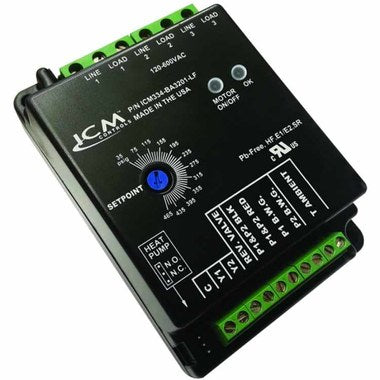 ICM Controls ICM334C-LF Low Ambient Control Head Pressure 3 Phase with Temperature and Pressure Inputs 208-600 Volt Alternating Current 4 x 3.25 x 1.75 Inch for Air Conditioning/Refrigeration  | Blackhawk Supply