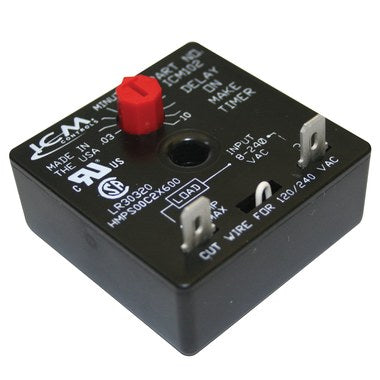 ICM Controls ICM102B Relay Time Delay Adjustable 0.3-10 Minute 18/240 Voltage Alternating Current 1.5 Amp  | Blackhawk Supply