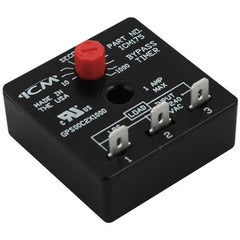 ICM Controls ICM175B By-Pass Timer 10-1000 Second Knob Adjustable Universal Voltage 2 x 2 Inch  | Blackhawk Supply