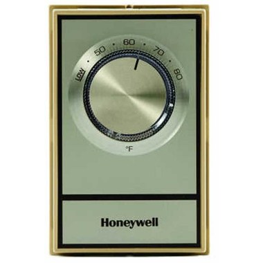 HONEYWELL HOME T498A1810/U Thermostat T498A Non-Programmable Electric Heat SPST 120/208/240/277 Volt 1 Heat Beige 40-80 Degrees Fahrenheit  | Blackhawk Supply