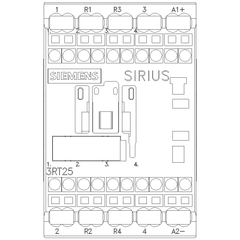 Siemens Electrical 3RT25162BM40 CONTACTOR S00 9A 220VDC 2NO/2NC SPRG  | Blackhawk Supply