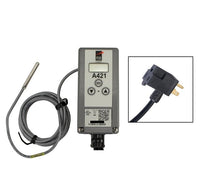 A421ABJ-02C | Single Stage Temp Controller with Sensor, Duty-Cycle Timer, 120/240VAC, NEMA1, 6' 7