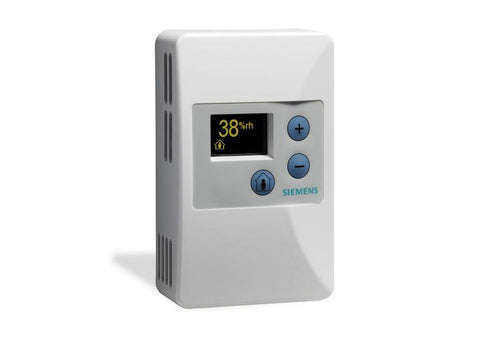 Siemens QFA3280.FWSC Room Temp Sensor, RH 2%, TEC, Digital signal, Sense & Display  | Blackhawk Supply