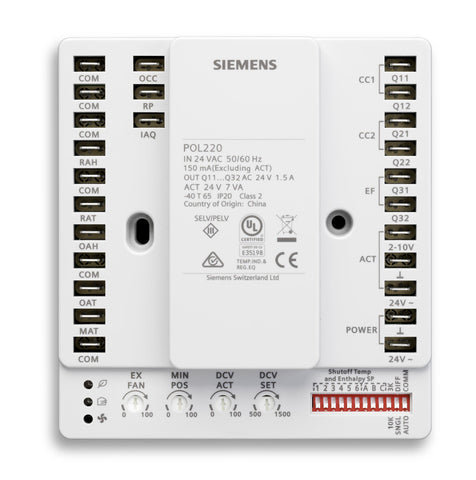 Siemens POL220.05 POL220.05 ECON CONTROLLER RP 0-10VDC  | Blackhawk Supply