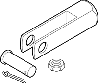 AM-535 | Clevis Kit, 24 UNC Threaded Hole For Actuator Shaft, For Use With MK-33xx, MK-38xx and MK-71xx Actuators | Schneider Electric