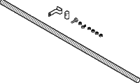 AM-538 | Brace Kit, Threaded Rod and Connectors, For Use With MK-71xx Actuators | Schneider Electric