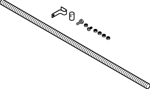 Schneider Electric AM-538 Brace Kit, Threaded Rod and Connectors, For Use With MK-71xx Actuators  | Blackhawk Supply