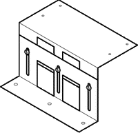 AM-673 | Mounting Bracket for Multiple Actuators, 12 Gauge Galvanized Steel, 7