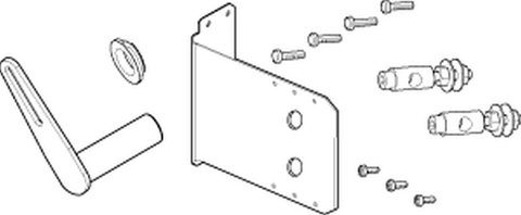 Schneider Electric AM-726 SmartX, Damper Actuator Accessory, Rotary to Linear Adapter, for Mx41-60x3, includes swivel clamps, crank arm, bracket  | Blackhawk Supply