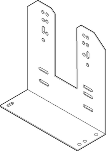 Schneider Electric AM-760 SmartX, Damper Actuator Accessory, Slotted L Mounting Bracket, for Mx4x-707x & Mx4x-715x, AM-690 or AM-691 required  | Blackhawk Supply