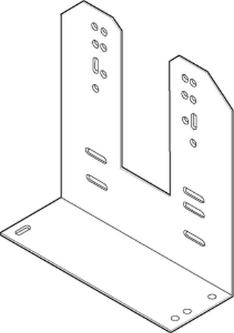 Schneider Electric AM-760 SmartX, Damper Actuator Accessory, Slotted L Mounting Bracket, for Mx4x-707x & Mx4x-715x, AM-690 or AM-691 required  | Blackhawk Supply