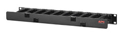 APC AR8602A Horizontal Cable Manager, 1U x 4 in. Deep, Single-Sided with Cover  | Blackhawk Supply