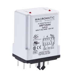 Macromatic ARP120A4 Duplexor | 12V AC/DC | DPDT Cross-Wired (3-6 Control Voltage) | Plug-in  | Blackhawk Supply
