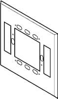 AT-546 | Mounting Plate For Mounting Any Two Single Function Room Controllers, 6-14