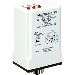 Macromatic ATP120A1 Triplex Alternating Relay | | 120VAC | (3) 3 Amp SPNO | 8 pin  | Blackhawk Supply