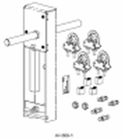 Schneider Electric AV-609-1 SmartX Actuator Mounting Linkage for One or Two Actuators on 6 in VB-8xx3 and 5 and 6 in VB-9313 Flanged Globe Valves  | Blackhawk Supply