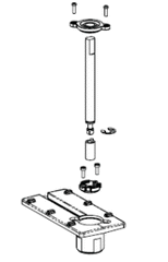 Schneider Electric AV-610 Heavy duty Vx-2x13-xxx-9-xx replacement linkage for 1/2" to 3" two-way and 1/2" to 2" three-way units  | Blackhawk Supply