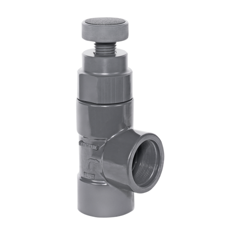 Hayward AV10150T 1-1/2" PVC Angle Globe Valves w/FPM o-ring seal and seat; threaded end connections  | Blackhawk Supply