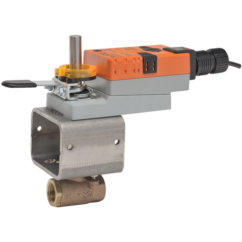 Belimo B2050VS-04+LMX24-MFT-X1 Ball Valve | 0.5" | 2 Way | 4 Cv | w/ Non-Spg | 24V | MFT  | Blackhawk Supply