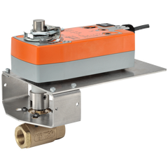 Belimo B224VSS+AFX24-MFT95-X1 Ball Valve | 1" | 2 Way | 43 Cv | w/ Spg Rtn | 24V | MFT  | Blackhawk Supply