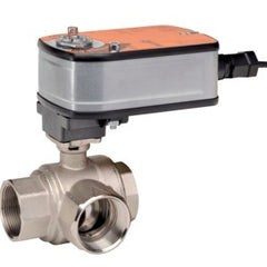 Belimo B325L+LF24-3-S US Ball Valve | 1" | 3 Way | 11 Cv | w/ Spg Rtn | 24V | Floating | SW  | Blackhawk Supply