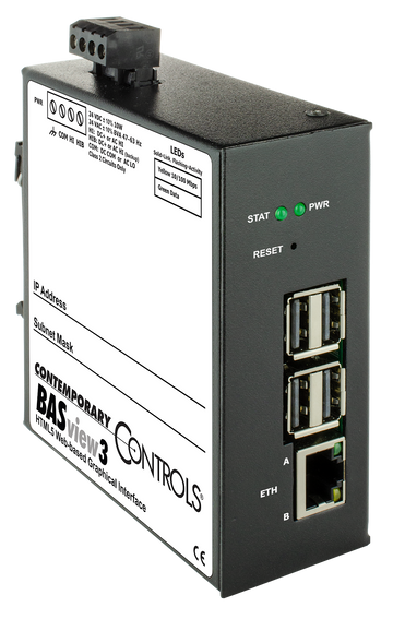 Contemporary Controls BASV-3 BACnet/IP Supervisor HTML5 Graphical Interface  | Blackhawk Supply