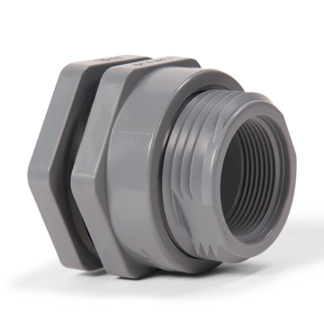 Hayward BFA2015SES 1-1/2" CPVC Bulkhead Fitting w/EPDM standard flange gasket; Socket x Socket End connections  | Blackhawk Supply