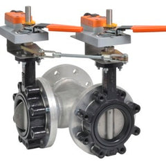 Belimo F780HD+2*GKX24-MFT-X1 (N4H) Butterfly Valve | 3" | 3 Way | 302Cv | w/ Electronic Fail-Safe | 24V | MFT | WITH HEATER OPTION  | Blackhawk Supply