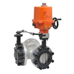 Belimo F7450-150SHP+SY8-230MFT Butterfly Valve | 18" | 3 Way | 11500 Cv | w/ Non-Spring | 230V | MFT | SW | NEMA 4XH  | Blackhawk Supply