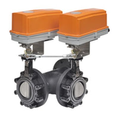 Belimo F7125HDU+2*GMX24-MFT-T-X1 N4 Butterfly Valve | 5" | 3 Way | 1022Cv | w/ Non-Spring | 24V | MFT | NEMA 4  | Blackhawk Supply