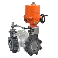 Belimo F7400-300SHP+SY9-120MFT Butterfly Valve | 16" | 3 Way | 8243Cv | w/ Non-Spring | 120V | MFT | SW | NEMA 4XH  | Blackhawk Supply